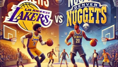 denver nuggets vs lakers match player stats