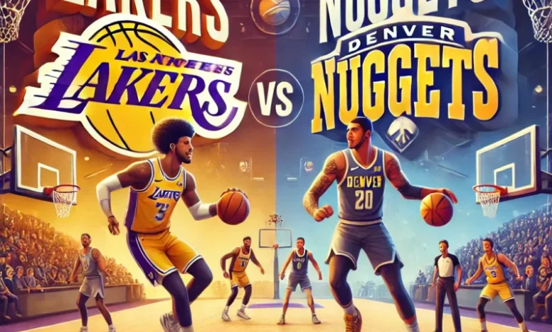 denver nuggets vs lakers match player stats