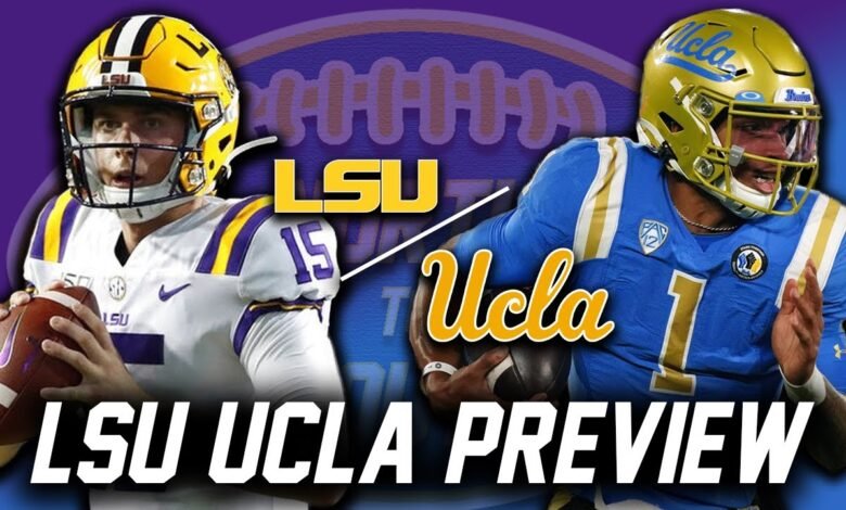 ucla bruins football vs lsu tigers football match player stats​